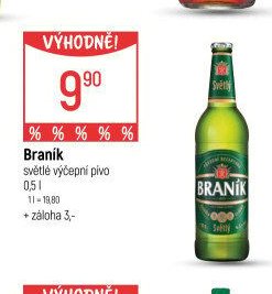 Branik světlé výčepní pivo 0,5 l