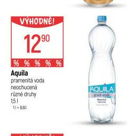 Aquila pramenitá voda neochucená různé druhy 1,5 l