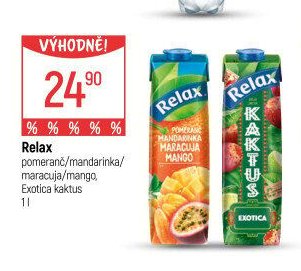 Relax pomeranč/mandarinka/maracuja/mango, Exotica kaktus 1 l