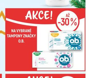 Na vybrané tampony značky O.B.
