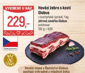 Hovězí žebra s kostí Globus