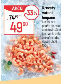 Krevety vařené loupané