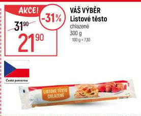 Listové těsto Váš Výběr