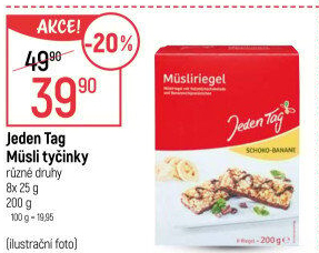 Müsli tyčinky Jeden Tag