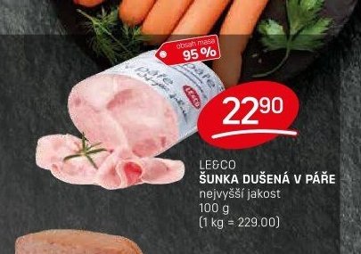 Le&Co Šunka dušená v páře