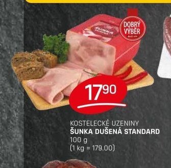 Kostelecké uzeniny Šunka dušená standard
