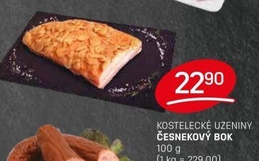 Česnekový bok Kostelecké uzeniny