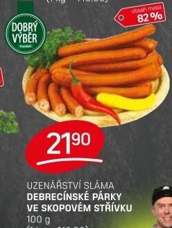 Debrecínské párky Prémium Dobrý Výběr