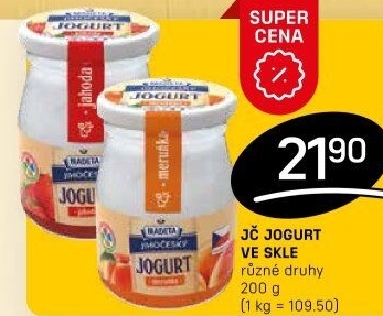 Jogurt ochucený jihočeský tradičníMadeta