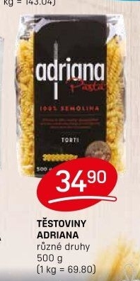 Těstoviny Adriana