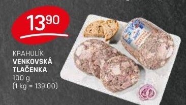 Tlačenka venkovská Krahulík