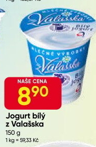 Bílý jogurt z Valašska Mlékárna Valašské Meziříčí
