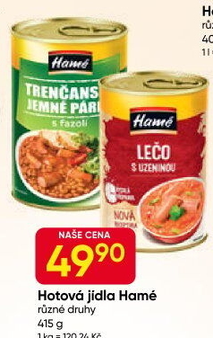 Hotová jídla Hamé - konzerva