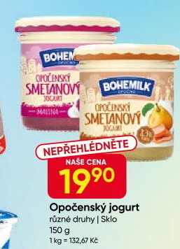 Jogurt ochucený Opočenský Bohemilk
