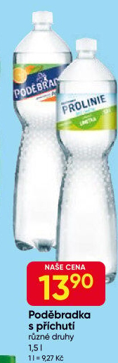 Ochucená voda Poděbradka