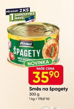 Směs na špagety Hamé - konzerva
