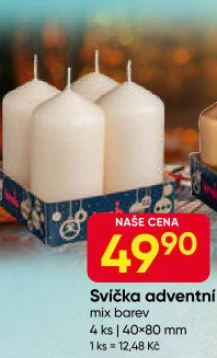 Svíčky adventní Krab