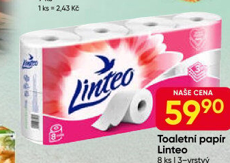 Toaletní papír 3vrstvý Linteo