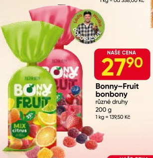 Želé bonbony Bonny Fruit Roshen