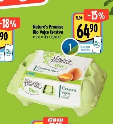 Nature's Promise Bio Vejce čerstvá