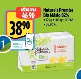 Nature's Promise Bio Máslo 82%