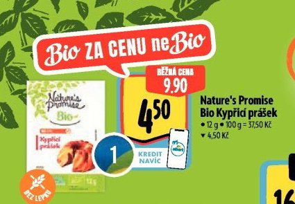 Nature's Promise Bio Kypřící prášek