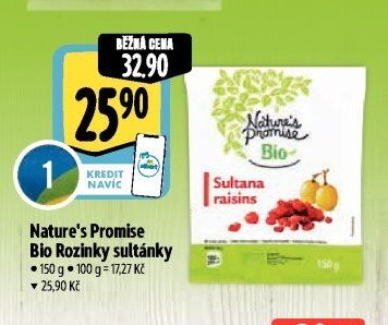 Nature's Promise Bio Rozinky sultánky