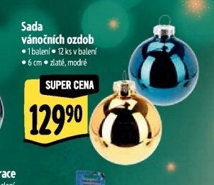 Sada vánočních ozdob