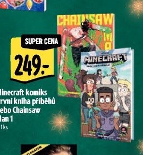 Minecraft komiks První kniha příběhů nebo Chainsaw Man 1
