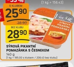 SÝROVÁ PIKANTNÍ POMAZÁNKA S ČESNEKEM