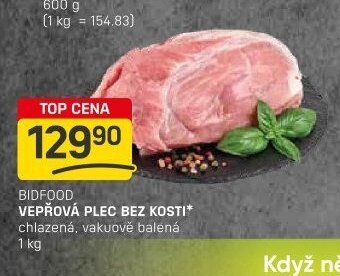 BIDFOOD VEPŘOVÁ PLEC BEZ KOSTI