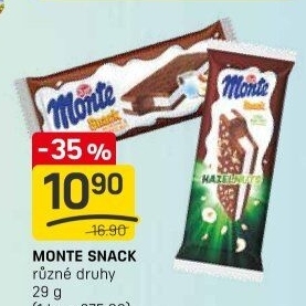 Dezert mléčný Monte Snack Zott