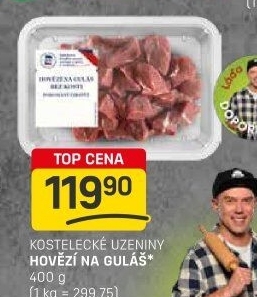 Hovězí maso na guláš Kostelecké uzeniny