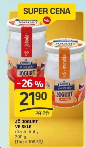 Jogurt ochucený jihočeský tradičníMadeta