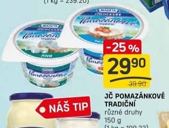 Tradiční pomazánkové Jihočeské Madeta