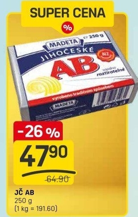 Tuk Jihočeské AB Madeta