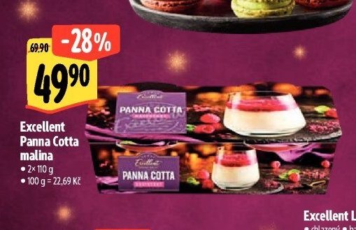 Excellent Panna Cotta malina