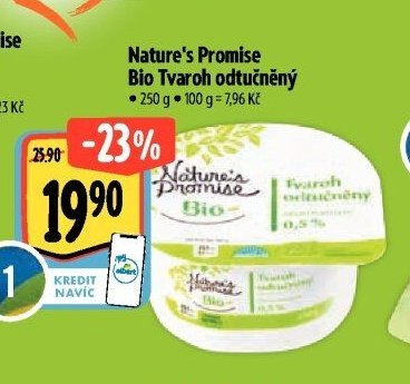 Nature's Promise Bio Tvaroh odtučněný