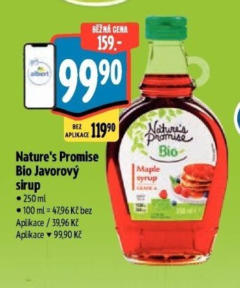 Nature's Promise Bio Javorový sirup
