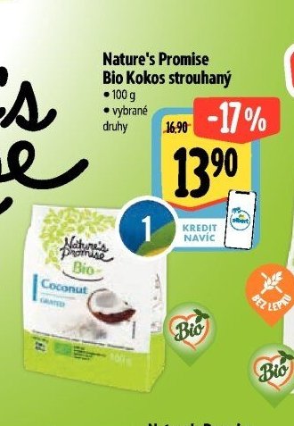 Nature's Promise Bio Kokos strouhaný