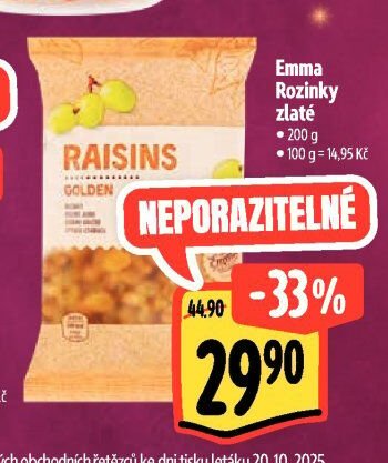 Emma Rozinky zlaté