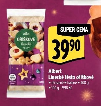 Albert Linecké těsto oříškové