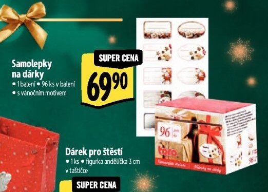 Samolepky na dárky