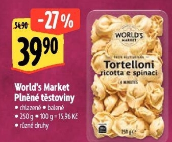 Těstoviny plněné chlazené World'