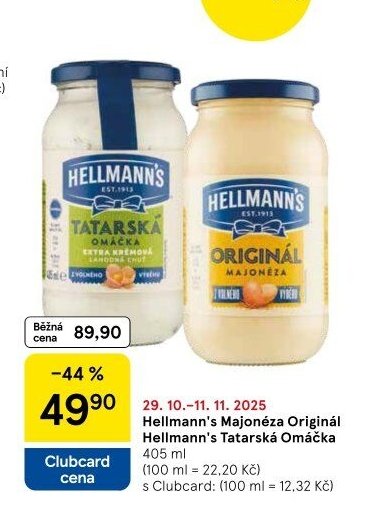 Hellmann's Majonéza Originál / Hellmann's Tatarská Omáčka