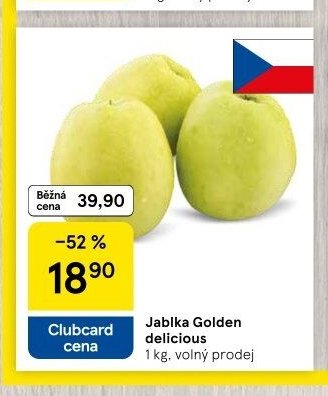 Jablka Golden delicious