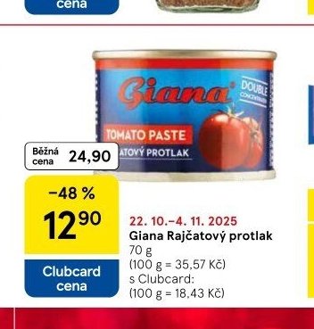 Giana Rajčatový protlak
