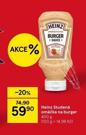 Heinz Studená omáčka na burger 400g