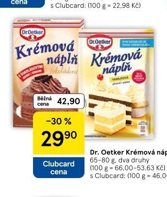 Dr. Oetker Krémová náplň