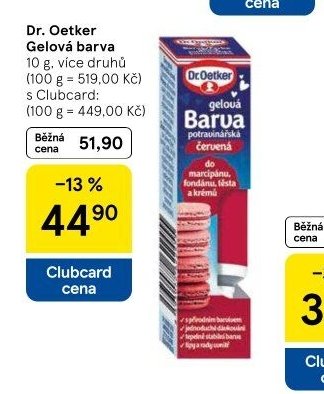 Dr. Oetker Gelová barva